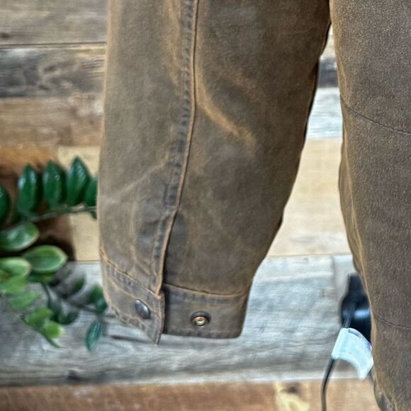 Outback Trading Company Canvas/Quilted Jacket with Floral Back Embroidery - Picture 13 of 15